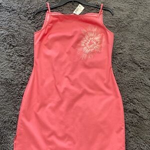 Tocca peach spaghetti strap dress